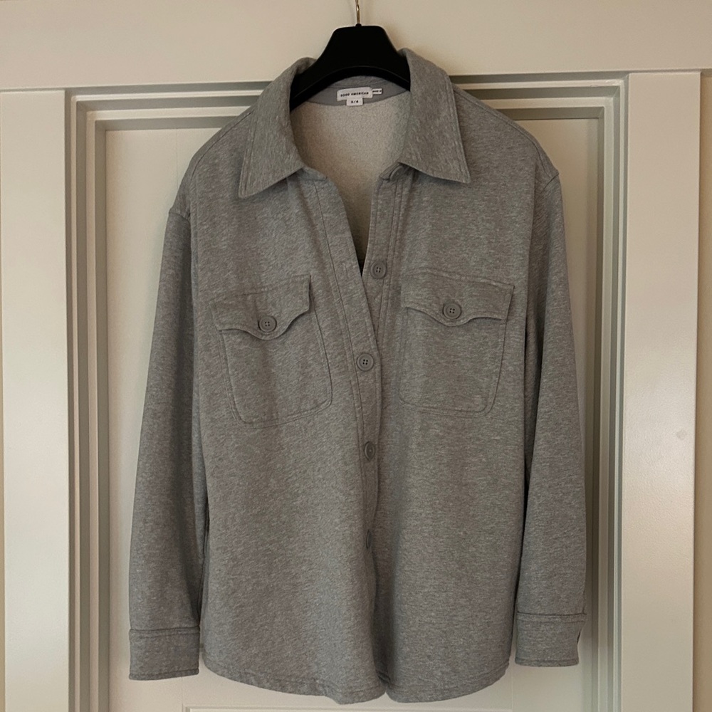 Good American Fleece Shacket